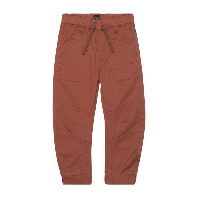 Stretch Twill Jogger Pants With Cargo Pockets Brown-Orange – Trendy Tots  Winnipeg
