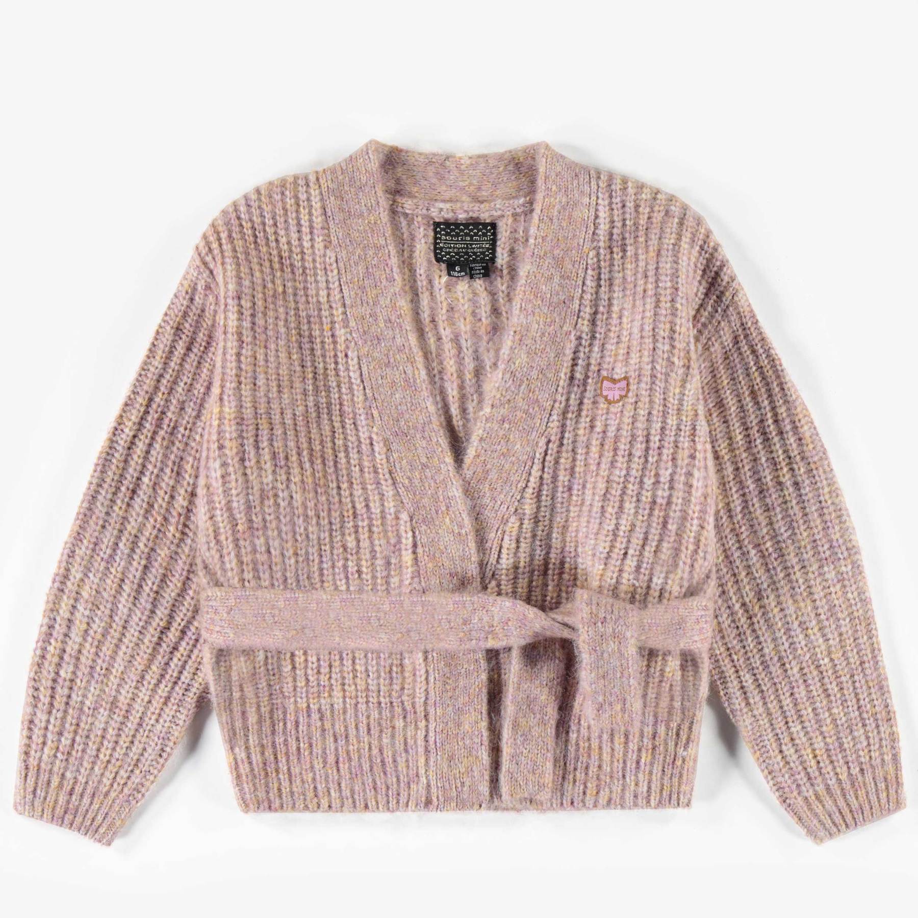 Knit shop wrap jacket