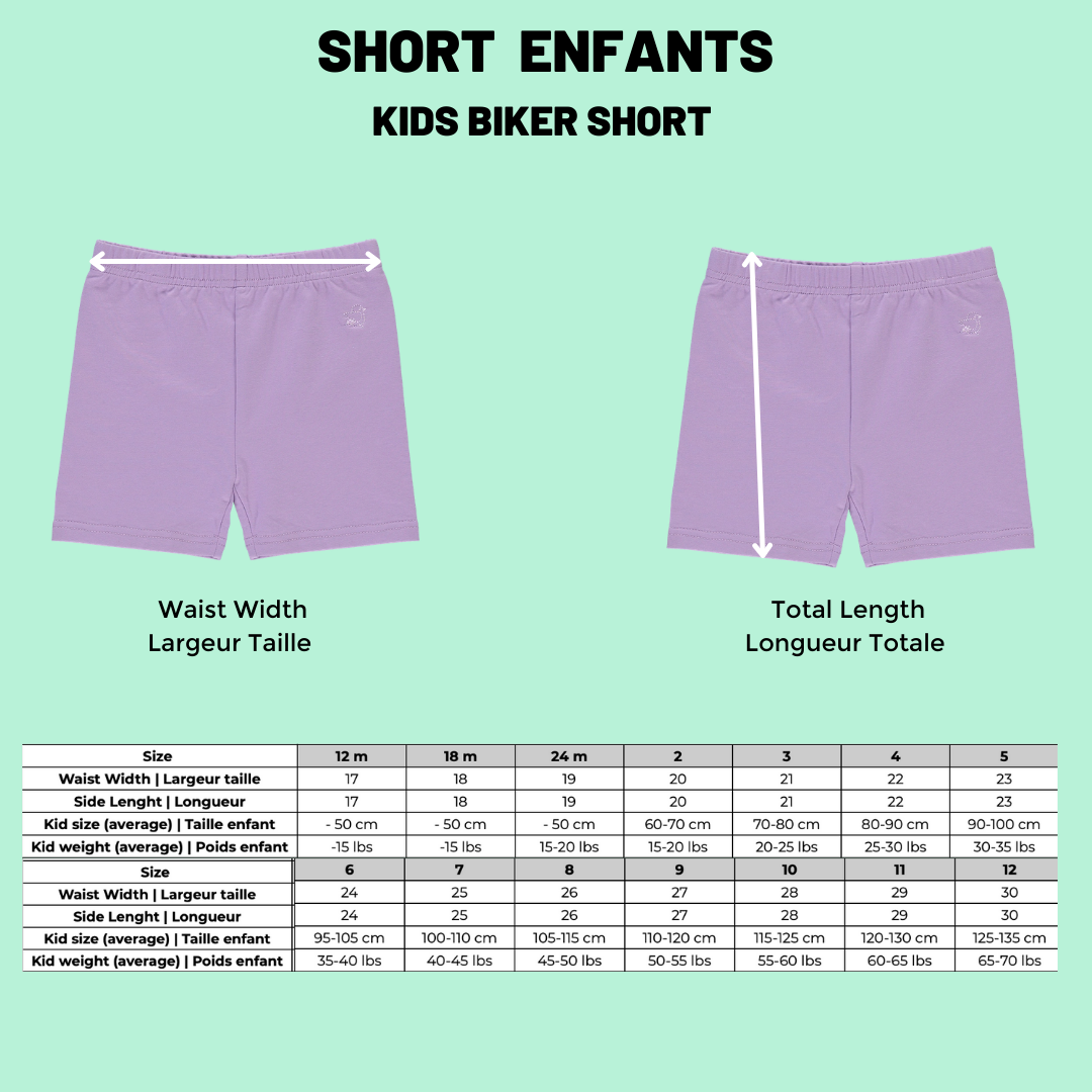 BIKER SHORTS BEACH LILAC – Trendy Tots Winnipeg