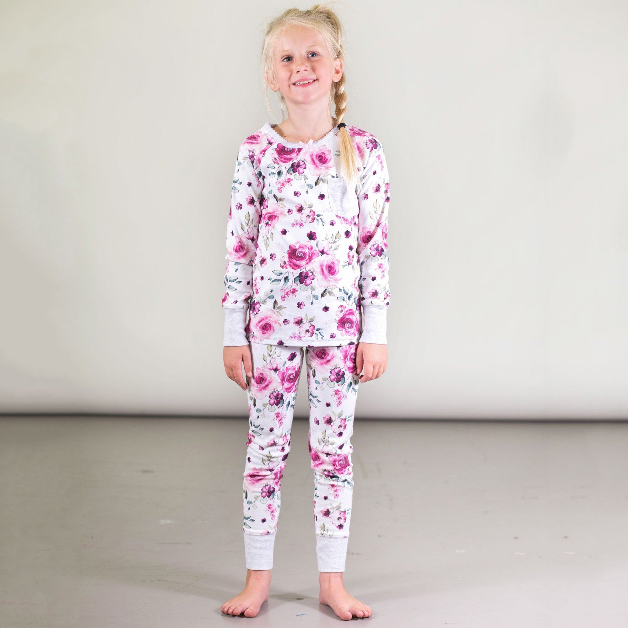 The Organic Long Sleeve Pajama Set [Ice Skates]