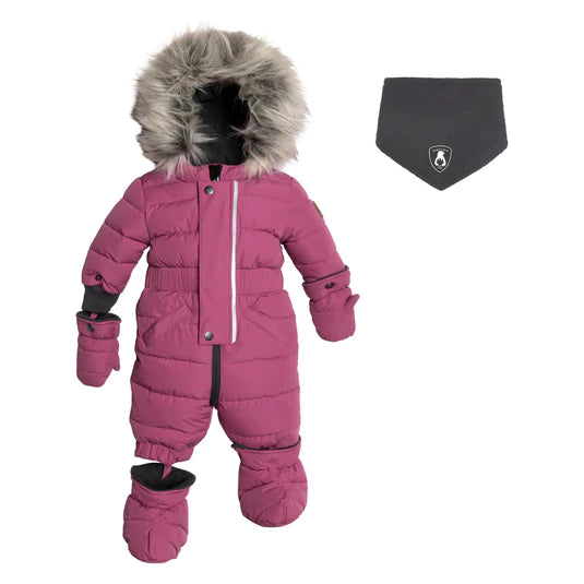 Designer baby snowsuit top sale