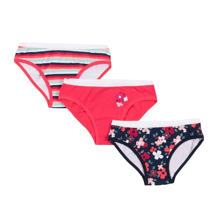 Buy Tahari women 5 pack plain high waist panties pink red combo
