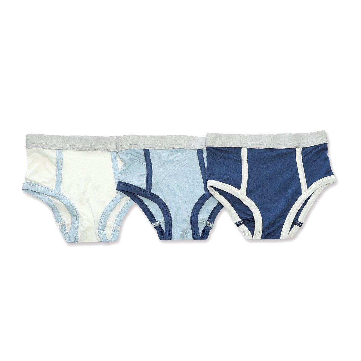 Bamboo Boys Briefs 3 pack (Baby Blue/Captain Navy/Feather