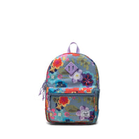 Heritage Backpack | Kids - Paper Flowers Faded Denim