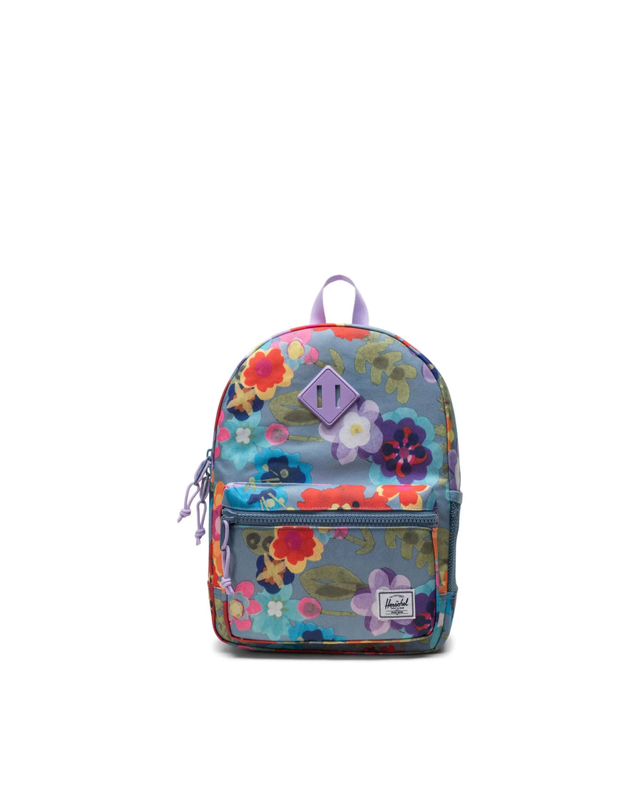 Heritage Backpack | Kids - Paper Flowers Faded Denim