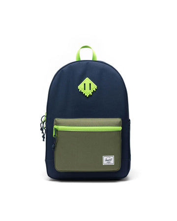 Herschel Heritage Backpack | Youth 26L - Black Iris/Four Leaf Clvr/Twll