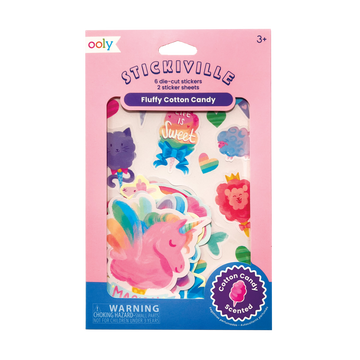 Stickiville Fluffy Cotton Candy Scented Stickers