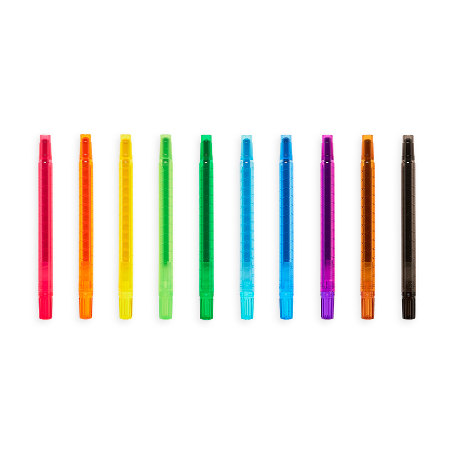 Yummy Yummy Scented Twist-Up Crayons - Set of 10