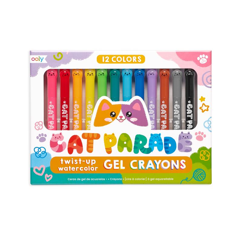 cat parade gel crayons