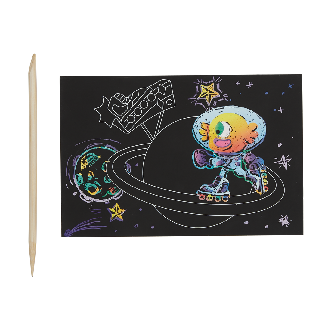 wacky universe scratch and scribble mini scratch art kit