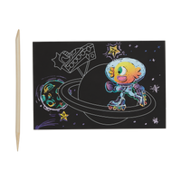 wacky universe scratch and scribble mini scratch art kit