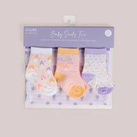 3-PACK SOFT DURABLE BABY SOCKS SET - MUSHY LOVE