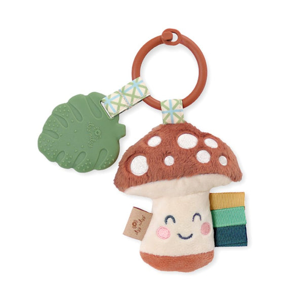 Itzy Pal™ Plush + Teether (Mushroom)