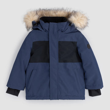 Blue Hooded Parka