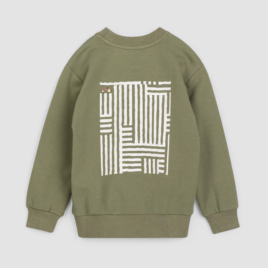 Corn Maze on Lichen Green Jogger Set