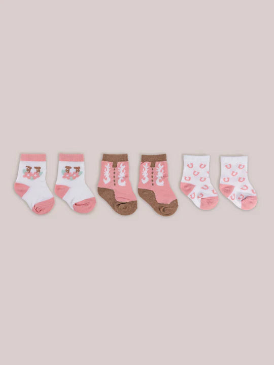 3-PACK SOFT DURABLE BABY SOCKS SET - BLOOMIN' BOOT