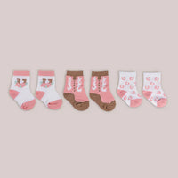 3-PACK SOFT DURABLE BABY SOCKS SET - BLOOMIN' BOOT