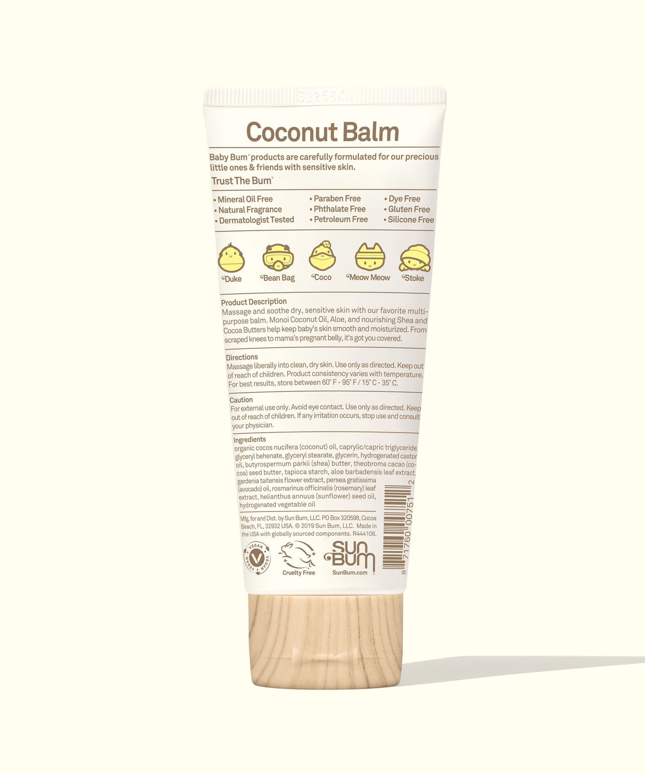 Baby Bum Natural Monoi Coconut Balm Tube