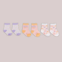 3-PACK SOFT DURABLE BABY SOCKS SET - MUSHY LOVE