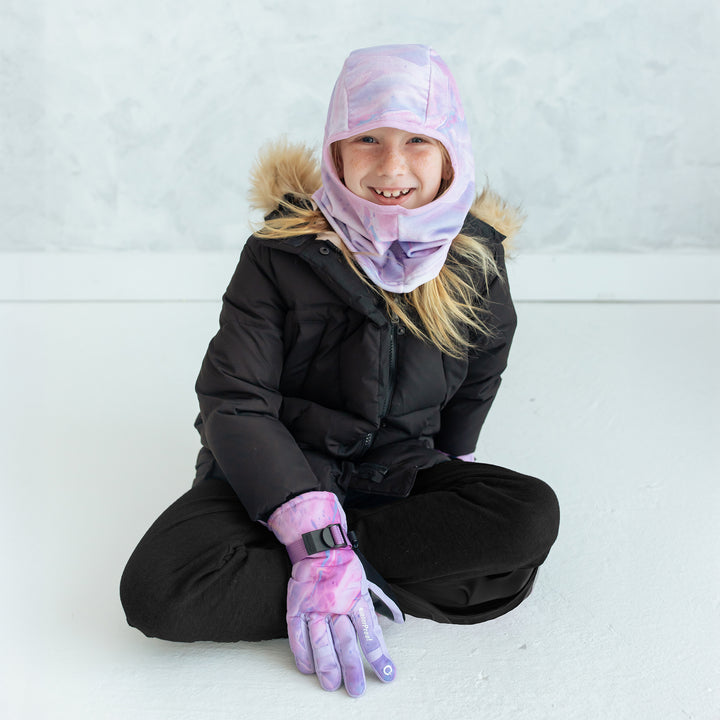 Marble Pastel Microfleece Balaclava (7-16Y)