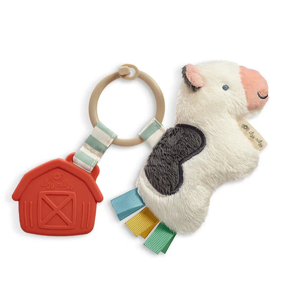 Itzy Pal™ Plush + Teether (Cow)