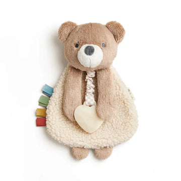 Itzy Lovey Plush with Silicone Teether Toy | Theo the Bear