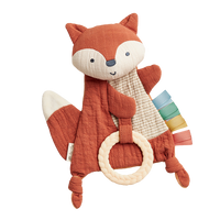 Bitzy Crinkle Fox Sensory Toy with Teether