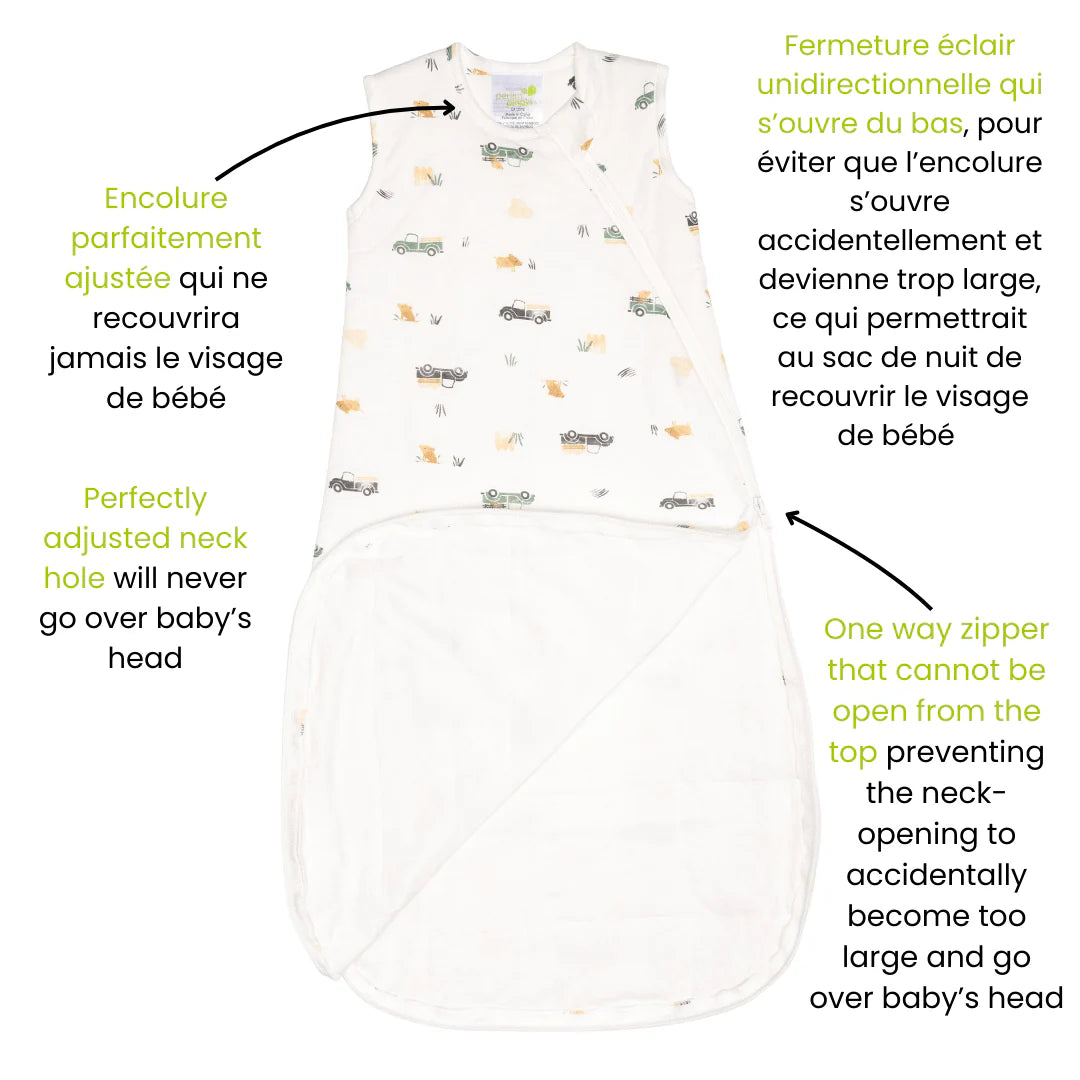 Quilted Bamboo Sleep Sack - Prairies (2.5 tog)