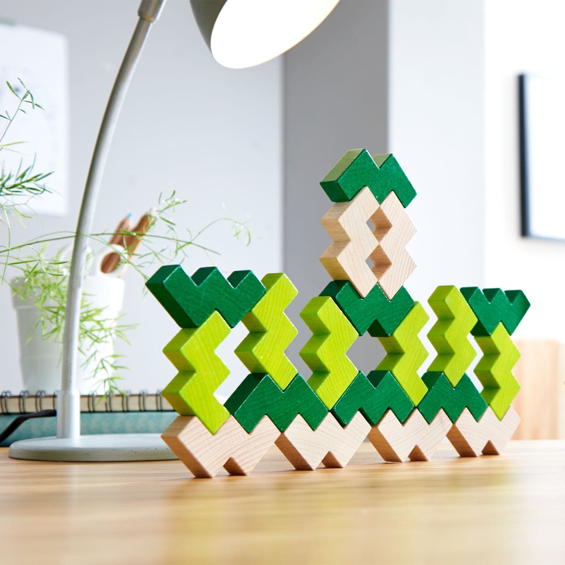 3D Viridis Wooden Stacking Game