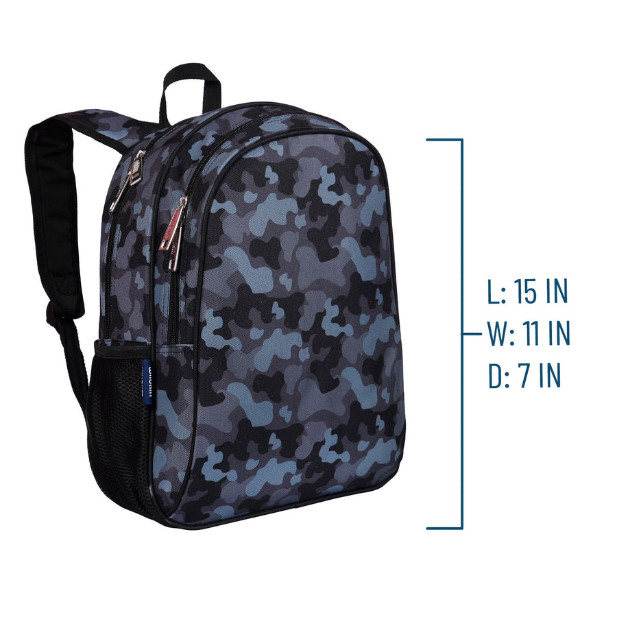 Black Camo 15 Inch Backpack