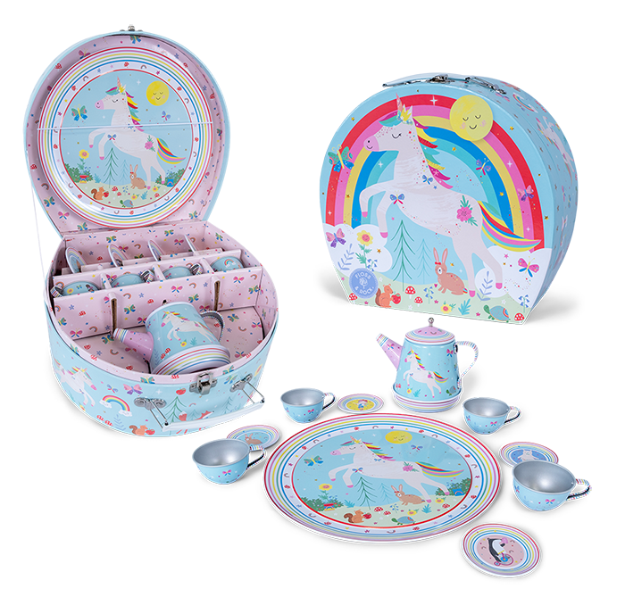 11 PIECE MUSICAL TEA SET - RAINBOW FAIRY