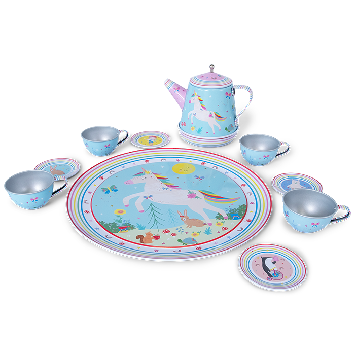 11 PIECE MUSICAL TEA SET - RAINBOW FAIRY