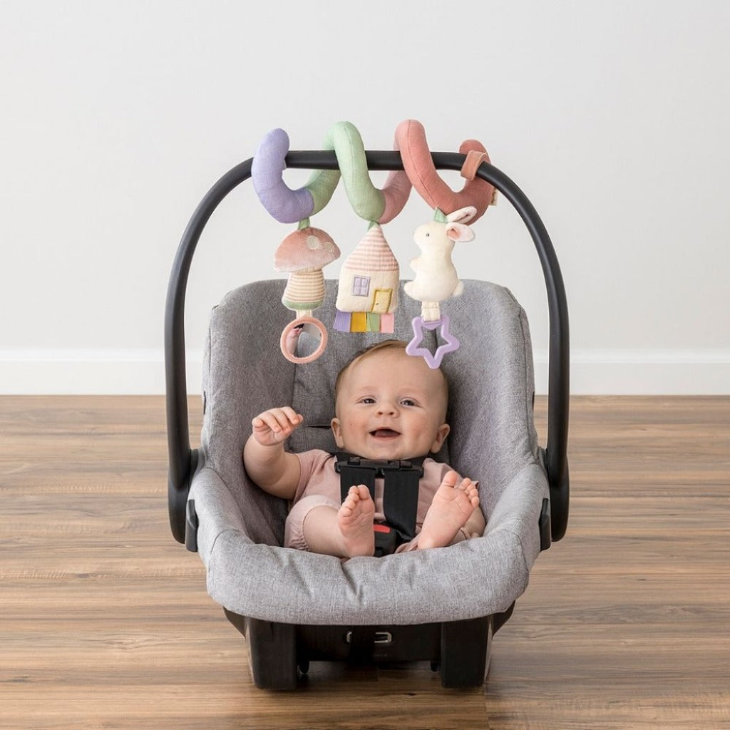 Itzy Bitzy Spiral Car Seat Activity Toy | Pastel