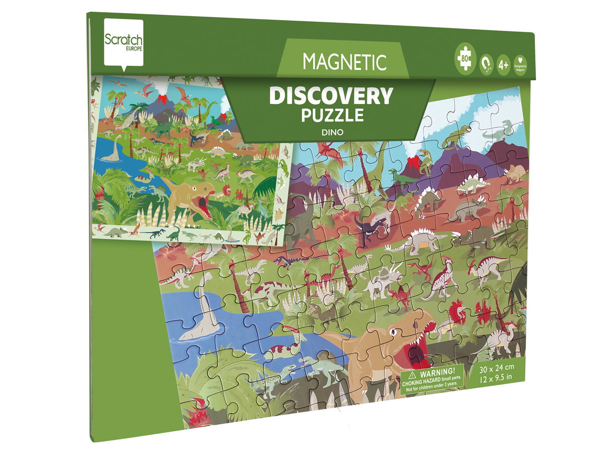 2 In 1 Magnetic Puzzle - Discovery Game - Dino