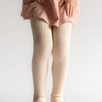 Vanilla Cable Knit Tights