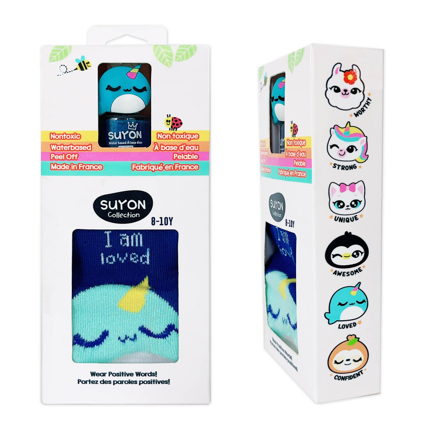 Narwhal Nail & Socks Gift Set (4-7Y)