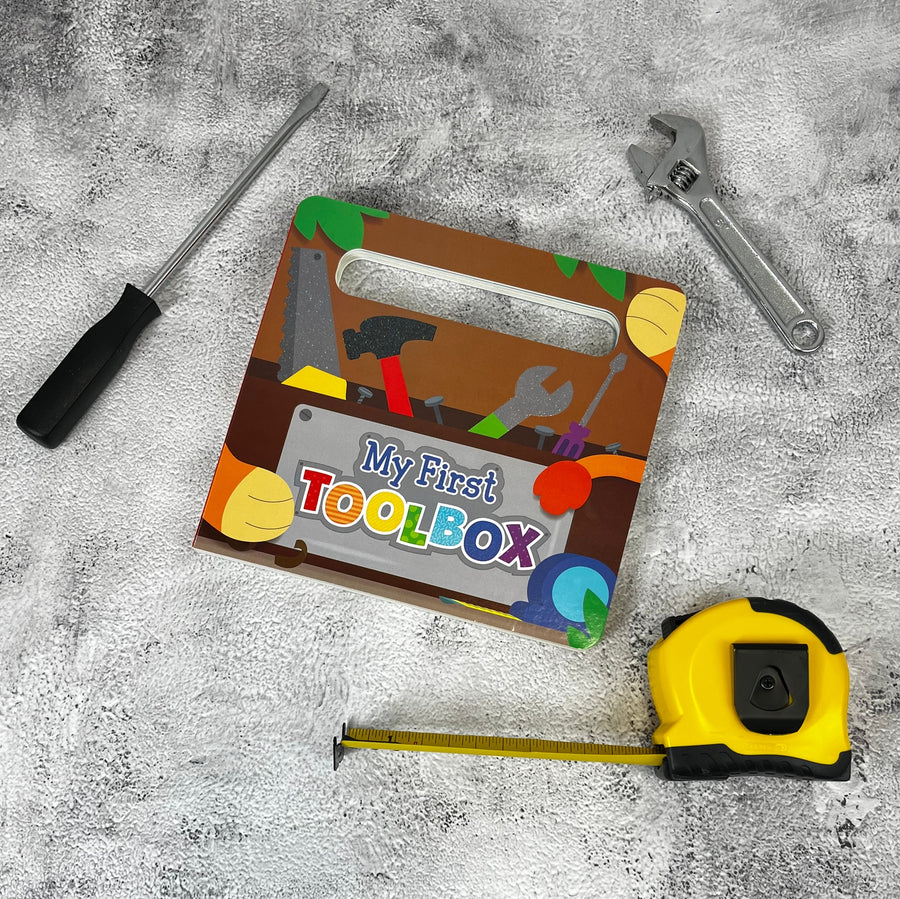 My First Toolbox- Sensory Touch and Feel Board with Handle