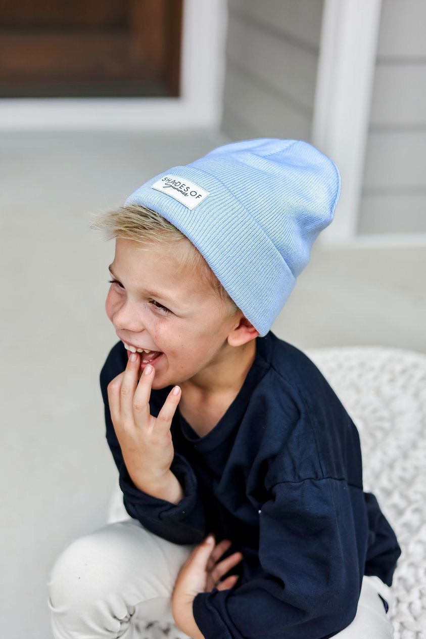 Light Blue Beanie (6M-8Y)