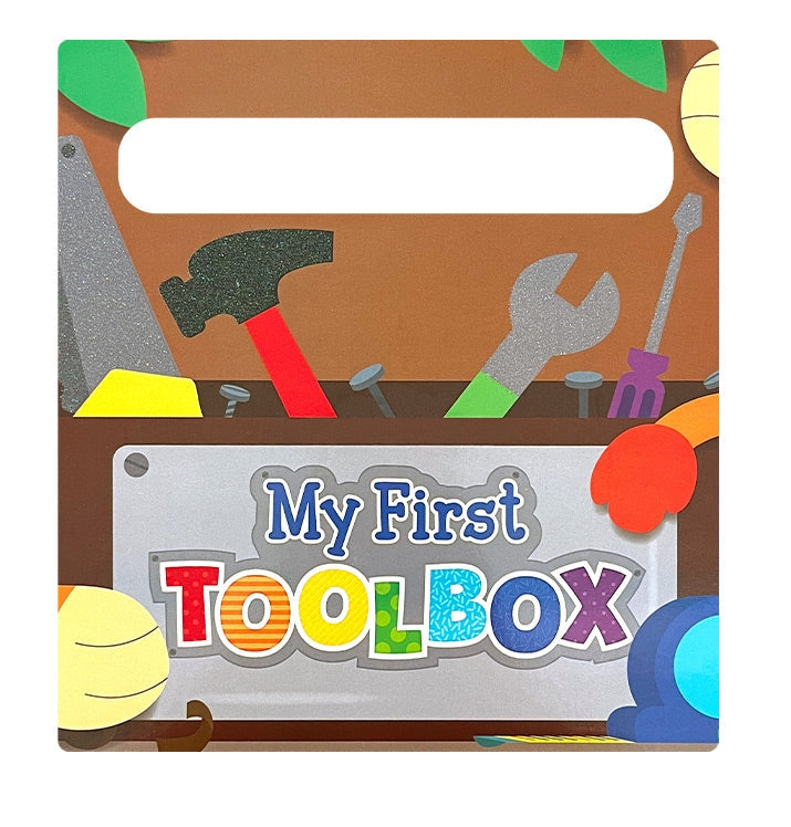 My First Toolbox- Sensory Touch and Feel Board with Handle