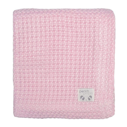 Bamboo Knitted Blanket - Pink