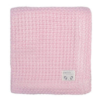 Bamboo Knitted Blanket - Pink