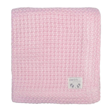 Bamboo Knitted Blanket - Pink