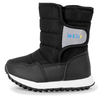 Kids Tall Puffy Winter Boots | Black