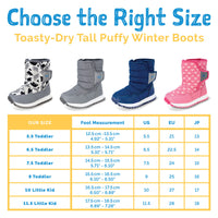 Kids Tall Puffy Winter Boots | Dusty Pink