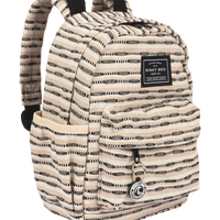 Backpack (Black Striped Canvas)