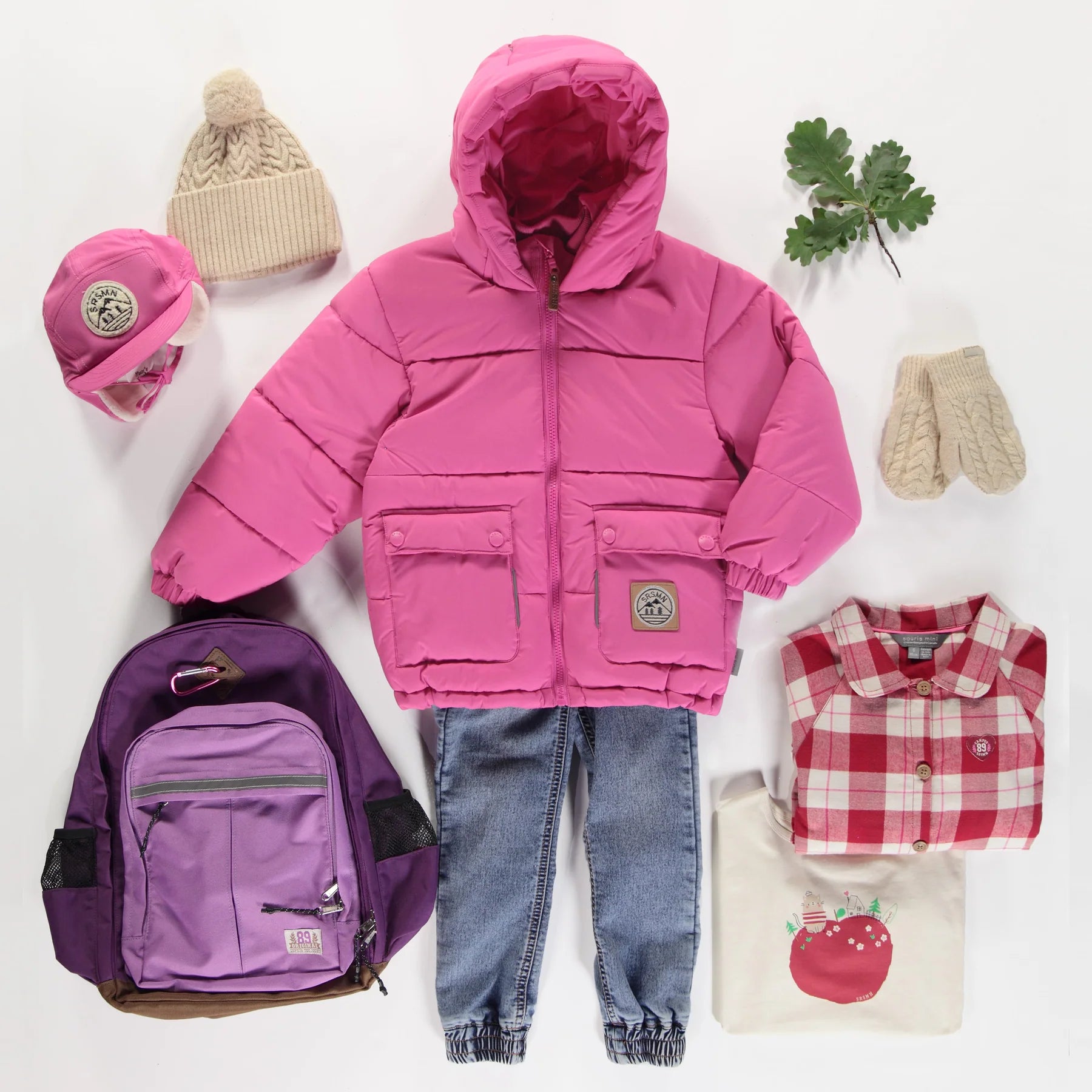 PUFFER COAT WITH HIGH COLLAR AND HOOD NYLON