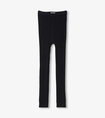 Black Cable Knit Leggings