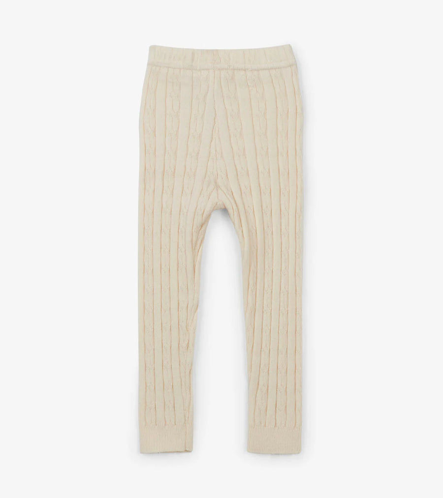 Baby Cream Cable Knit Tights