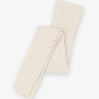 Child Cream Cable Knit Tights