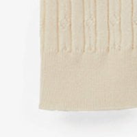 Child Cream Cable Knit Tights